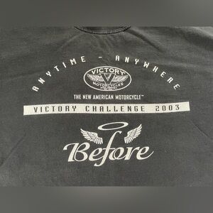 Gildan Victory Motorcycle T-Shirt Black Men's XL